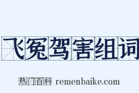 飞冤驾害组词是什么意思的图片